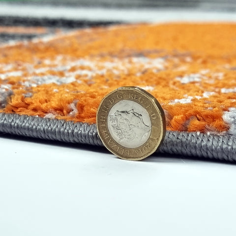 Orange Grey Black Rug for Living Room Bedroom Large Small Carpet buy online