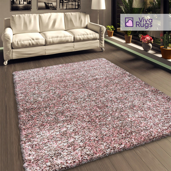 Pink Brown Beige Shaggy Rug Fluffy Thick Pile Carpet Extra Large Small Modern Living Room Bedroom Mat Long Pile Thick Pile Are Rugs