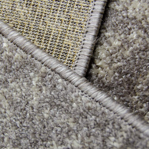 XRUG Modern Grey Ivory Rug Checkered Pattern Woven Low Pile Carpet Living room & Bedroom Floor Mat