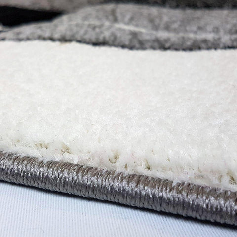 Modern Rugs for Living Room Grey Black White Carpet Mat Check Design Small Large