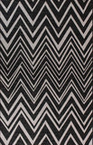 Grey Black Zig Zag Rug Flat Weave Jute Look Chevron Carpet Small Large Long Kitchen Hallway Runner Indoor Mat