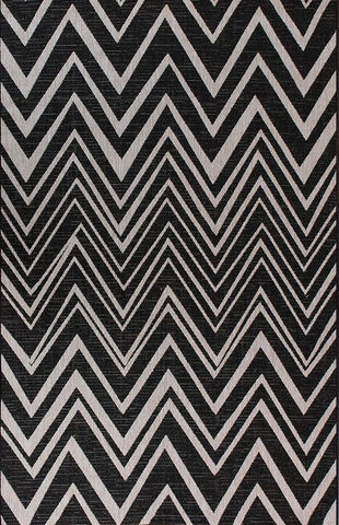 Kitchen Rug Black Grey Silver Chevron Zig Zag Pattern Hard Wearing Flat Weave Carpet Indoor Runner Mat