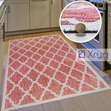 Red Kitchen Rug Modern Flat Weave Rugs Trellis Carpets Small Large Long Runners