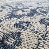 Grey Oriental Rug Navy Blue Pattern Natural Cotton Carpet Runner Mat