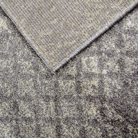 XRUG Modern Grey Ivory Rug Checkered Pattern Woven Low Pile Carpet Living room & Bedroom Floor Mat