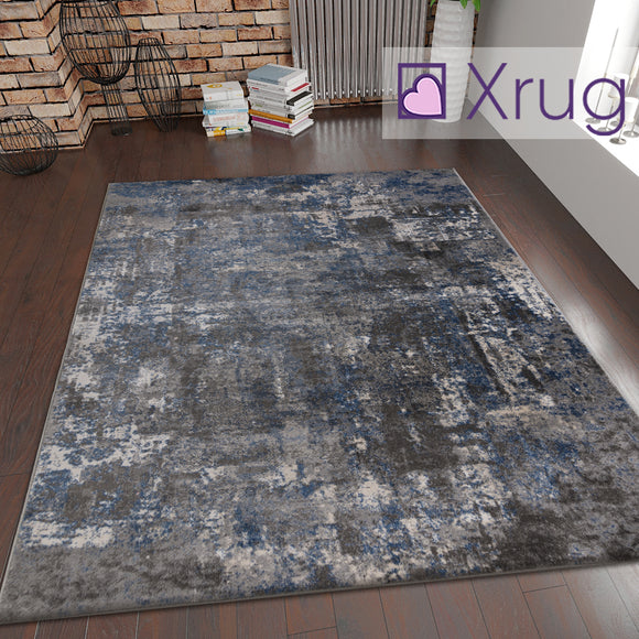  Grey Blue Rug Oil Painting Abstract Mat Small Large Bedroom Carpet Contemporary Modern Patterned Carpet Living Room Bedroom Area Lounge Mats Woven Polypropylene Heatset Short Low Pile 120x170 160x230 80x150
