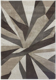 Brown and Beige Rug Abstract Contour Cut Pattern Mat Small Large Bedroom Carpet