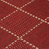 Kitchen Red Rug Flat Weave Non Slip Woven Carpet Durable Modern Checked Geometric Pattern Plain Pattern Hall Hallway Runner Long Polypropylene Mat 60x180 60x230 