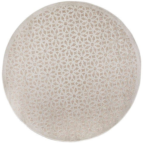 Beige Grey Patterned Rug Large Small Halway Runner Circle Round Living Room Bedroom Flat Weave Mat