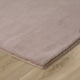 Beige Living Room Rug Mink Carpet Low Pile Soft Low Pile Plain Carpet Mat