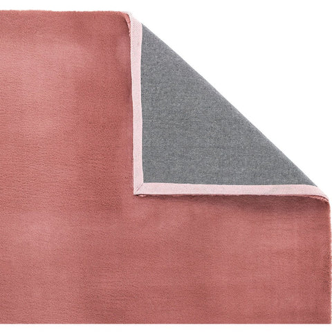 Short Pile Rug Dusky Pink Area Carpet Floor Mat for Living Room Bedroom Lounge