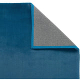 Blue Living Room Rug Teal Carpet Low Pile Soft Low Pile Plain Carpet Mat