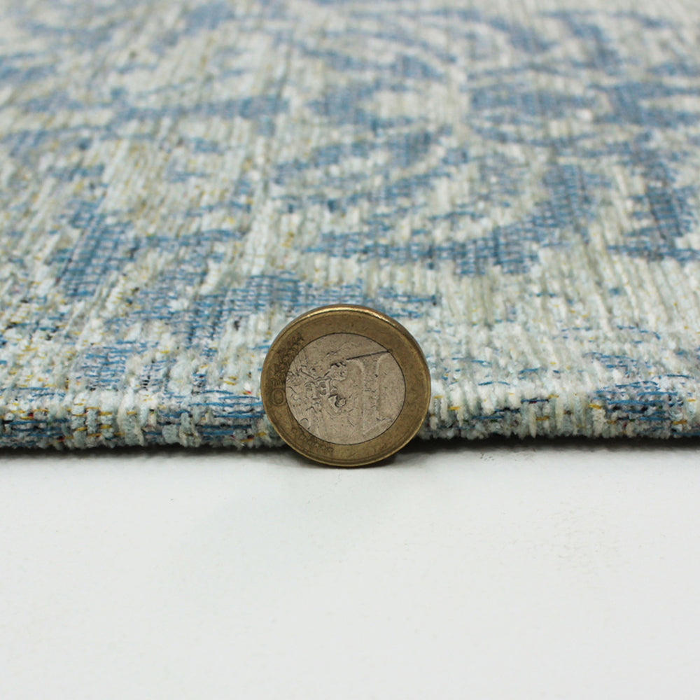 Duck Egg Blue Rug Modern Design Patchwork Chenille Rugs Mat Bedroom Ar ...