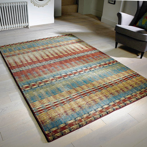 Colorful Rug Modern Striped Design Multicoloured Carpet Large Small Runner Floor Mat for Living Room Bedroom