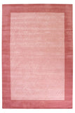 Wool Pink Rugs Bordered Natural HANDWOVEN Carpet Living Room Bedroom Heavy Rug