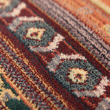 Ethnic Rug Colourful Multicoloured Striped Carpet Extra Large Living Room Bedroom Area Mat