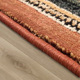 Ethnic Rug Striped Diamond Colourful Multicoloured Carpet Extra Large Living Room Bedroom Area Mat