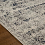 Distressed Rug Grey Blue Cream Colours Oriental Design Living Room Rugs Carpets