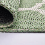 Green Cotton Rug Morocaan Trellis Large Small Washable Flatweave Rug Carpet Mat