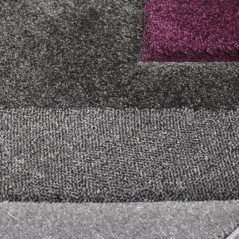 Grey Purple Rugs Modern Geometric Hand Carved Pattern Mat New Living Room Carpet