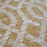 Modern Rugs Grey Yellow Gold Trellis Abstract Patterned Carpet Small Large Area Mat Woven Friese Soft Polypropylene Living Dining Room Bedroom Lounge 70x140 120x170 160x220 New