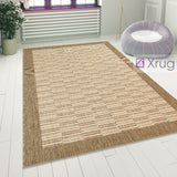 Hard Wearing Rug Sisal Look Natural Beige Modern Carpet Flat Woven Room Hall Mat