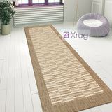 Hard Wearing Rug Sisal Look Natural Beige Modern Carpet Flat Woven Room Hall Mat