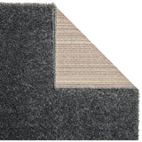 Thick Fluffy Rug Dark Grey for Bedroom Living Room Long Pile Shaggy Rug Runner Carpet Area Mat