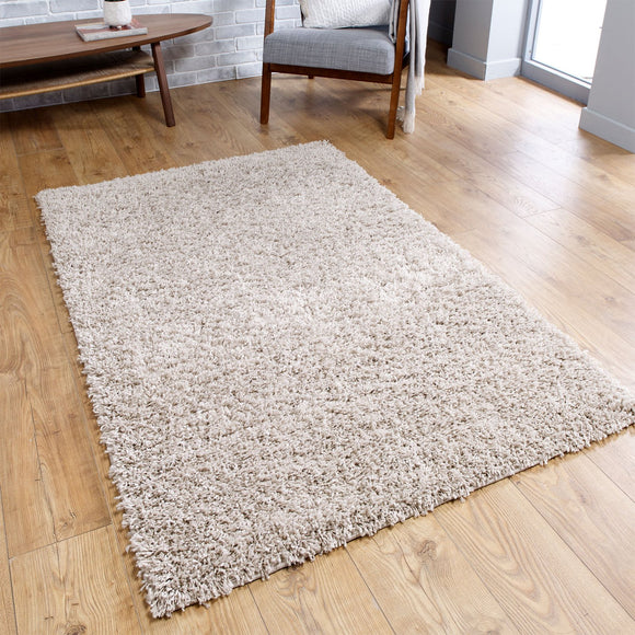 Beige Fluffy Rug Large Small Runner 4cm Long Pile for Bedroom Living Room Light Beige Shaggy Carpet Mat