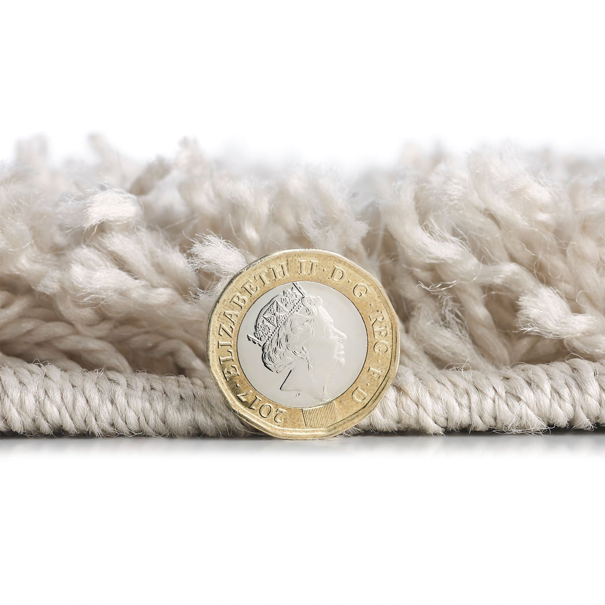 Beige Fluffy Rug Large Small Runner 4cm Long Pile for Bedroom Living R ...