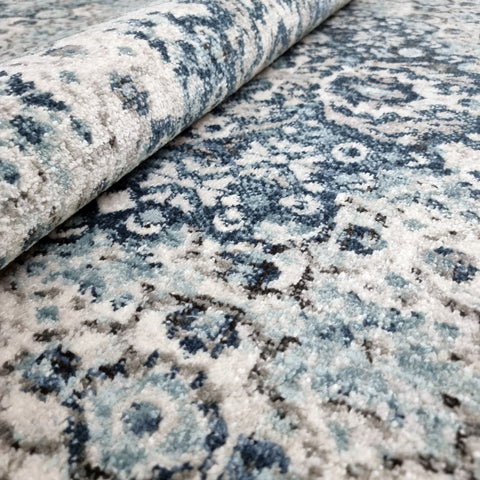 Vintage Oriental Rug Grey Blue Large Small Traditional Modern Bedroom Carpet Mat