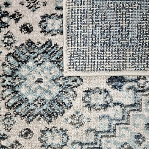 Oriental Area Rug Grey Blue Traditional Vintage Modern Design Large Carpet Mat