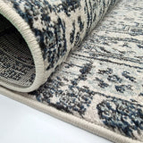 Traditional Oriental Rug Grey Blue Vintage Modern Design Large Small Room Carpet