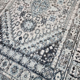 Oriental Area Rug Grey Blue Traditional Vintage Modern Design Large Carpet Mat