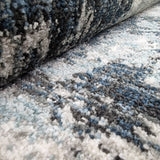 Abstract Rug Grey Blue Modern Marble Design Carpet Large Small  Living Room Bedroom Area Carpet