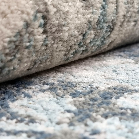 Marble Rug Grey Blue Modern Design Carpet Large Small Living Room Bedroom Mat