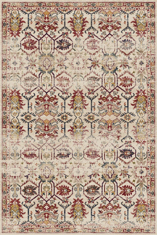 Oriental Beige Rug Vintage Distressed Carpet Traditional Large Small Area Mats