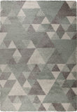 Mint Green Grey Rug Modern Thick Pile Geometric Mat Small X Large Bedroom Carpet