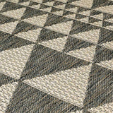 Kitchen Grey Beige Rug Flat Weave Non Slip Heavy Duty Hard Wearing Woven Sisal Look Carpet Modern Geometric Pattern Small Large Hall Runner Polypropylene Mat 60x110 60x180 60x230 80x150 120x160 160x225