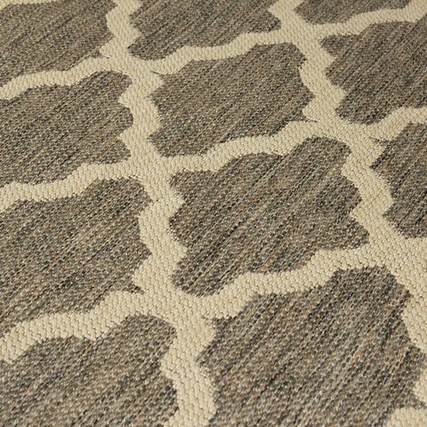 Living Room Grey Beige Rug Flat Weave Anti Slip Sisal Look Woven Carpet Modern Moroccan Trellis Pattern Small Large Hall Runner Polypropylene Mat 60x110 60x180 60x230 80x150 120x160 160x225