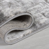 Grey White Cream Rug Oil Painting Abstract Mat Small Large Bedroom Carpet Contemporary Modern Patterned Carpet Living Room Bedroom Area Lounge Mats Woven Polypropylene Heatset Short Low Pile 120x170 160x230 80x150
