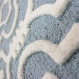 Modern Wool Rug Duck Egg Cream Oriental Pattern Carpet Small Large Room Area Mat