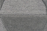 Grey Rug Geometric Plain Circle Pattern Carpet Modern Wool Rug Bedroom Area Mat Small Extra Large Hall Mat Living Room Lounge Woven Short Pile Contemporary Floor New 120x170 160x230 200x290