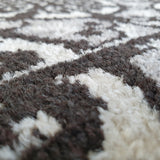 Grey Trellis Rug Oriental Pattern Carpet Small Large Woven Low Pile Living Room Mats
