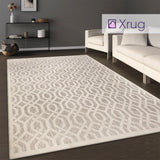 Beige Trellis Rug Patterned Geometric Flat Weave Large Small Runner Carpet Mat