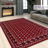 Red Oriental Rug Traditional Vintage Pattern Carpet Large Small Living Room Mat