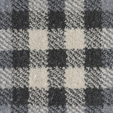 Tartan Checkered Rug Silver Grey Patterned Carpet Small Extra Large Modern Bedroom Hallway Runner Mat Geometric Living Room Area Lounge Woven Short Pile Contemporary Floor New