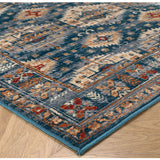 Teal Blue Rug Oriental Vintage Carpet Large Small Living Room Bedroom Rug Carpet
