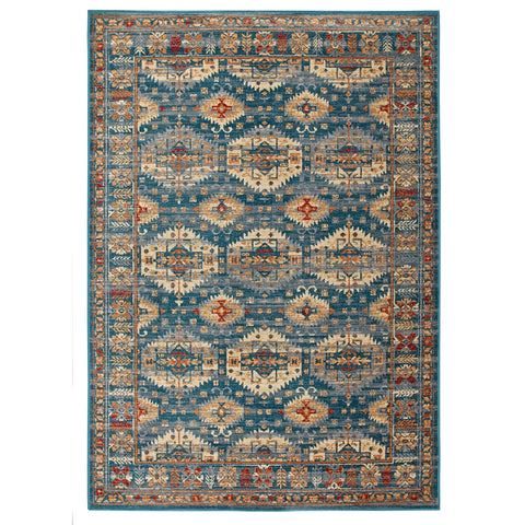 Teal Blue Rug Vintage Oriental Large Small Carpet
