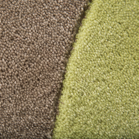 Teal Green Rug Beige Contour Cut Pattern Carpet Modern Abstract Bedroom Area Mat